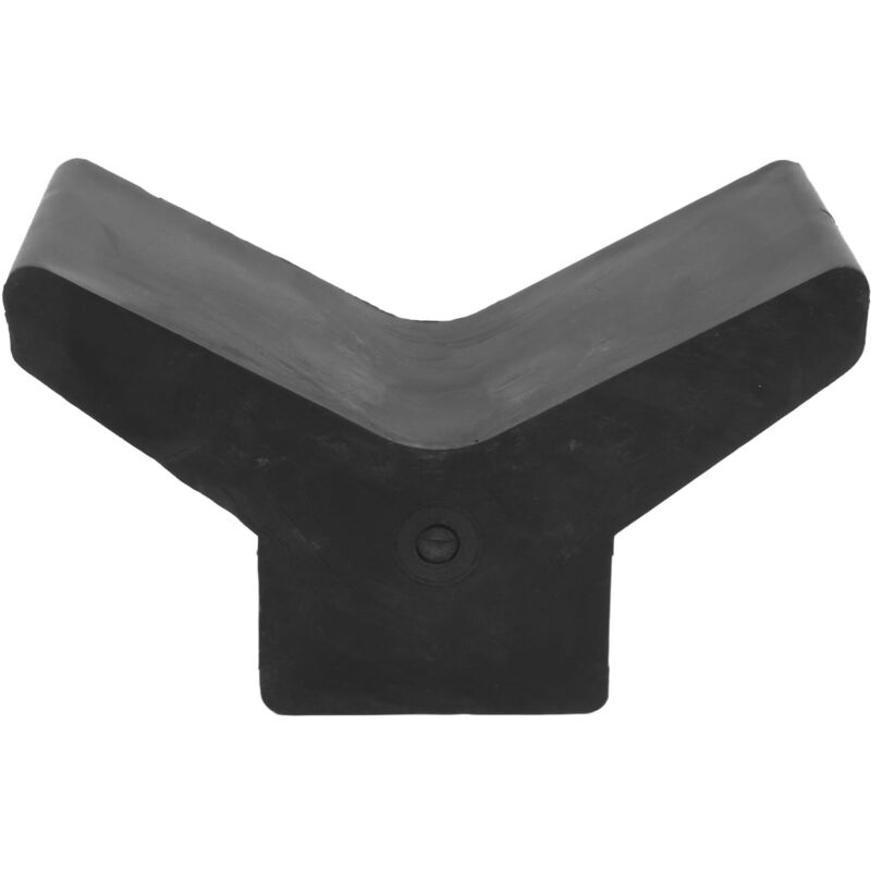 Butée d'étrave en caoutchouc noir pour bateau de ski, bateau de pêche, remorque de bateau à voile