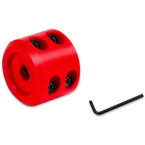 Butée en caoutchouc pour câble de treuil, modification automobile pour camions, rouge--