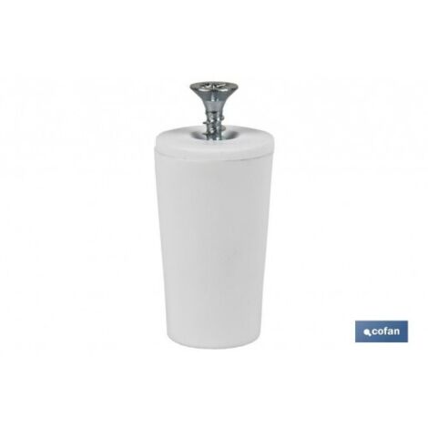 Butée pour volet roulant en PVC  Dimension 60mm  Inclut vis de filetage M6  Disponible en plusieurs couleurs