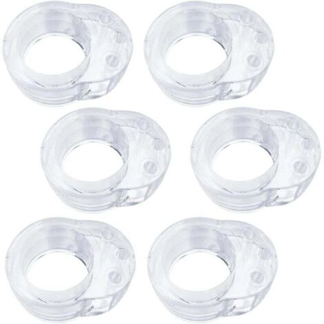 Butées de porte, Lot de 6 Arrêts de Porte Caoutchouc Transparentes Arret de Porte Silicone,Stop-Portes Poignée de Porte Butée Porte Bumper Mur Protecteur Bloque Porte Anti-Poignée de Porte