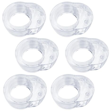 Butées de Porte, Lot de 6 Arrêts de Porte Caoutchouc Transparentes Arret de Porte Silicone,Stop-Portes Poignée de Porte Butée Porte Bumper Mur Protecteur Bloque Porte Anti-Poignée de Porte
