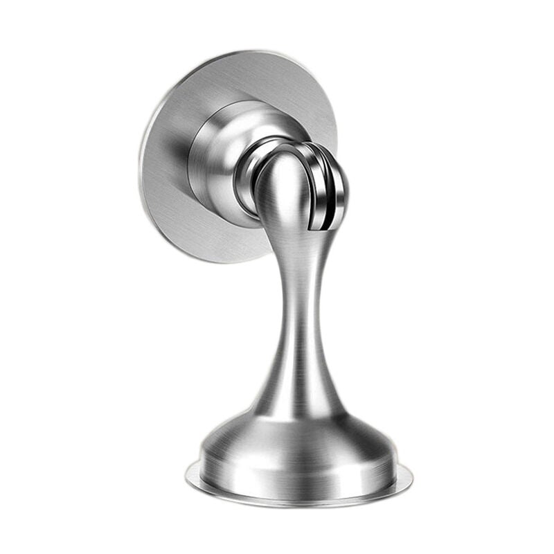 Butées de porte magnétiques - Lot de 4 butées de porte robustes en acier inoxydable pour le haut et le bas de la porte - Montage mural et au sol,