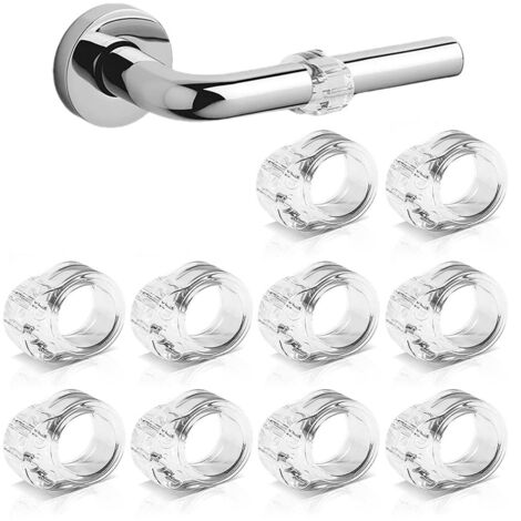 Butées de porte protection poignee porte Silicone PVC stop porte,10 Pack butee de porte interieur butée porte amortisseur porte Pour protéger l'intégrité des murs Meubles