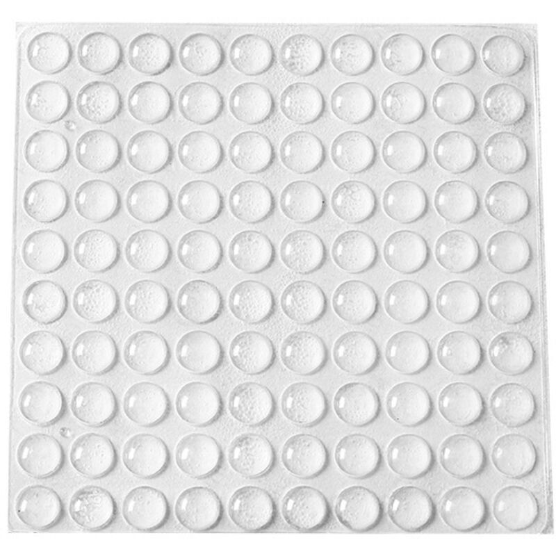 Butées de Protection en Caoutchouc, 200 PCS Arrêts de Portes Mural, Tampons de Porte, Nouveau Matériau Réutilisable, Transparente Pieds Adhésifs