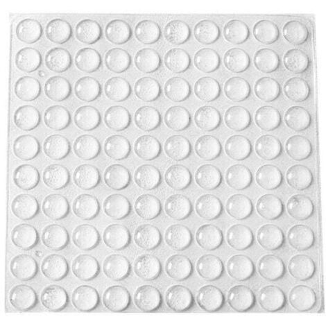 Butées de Protection en Caoutchouc, 200 PCS Arrêts de Portes Mural, Tampons de Porte, Nouveau Matériau Réutilisable, Transparente Pieds Adhésifs Anti-Choc Pour Protéger Les Murs et Meuble.(10×3mm)