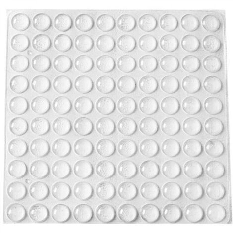 Butées de Protection en Caoutchouc, 200 PCS Arrêts de Portes Mural, Tampons de Porte, Nouveau Matériau Réutilisable, Transparente Pieds Adhésifs Anti-Choc Pour Protéger Les Murs et Meuble.(10×3mm)