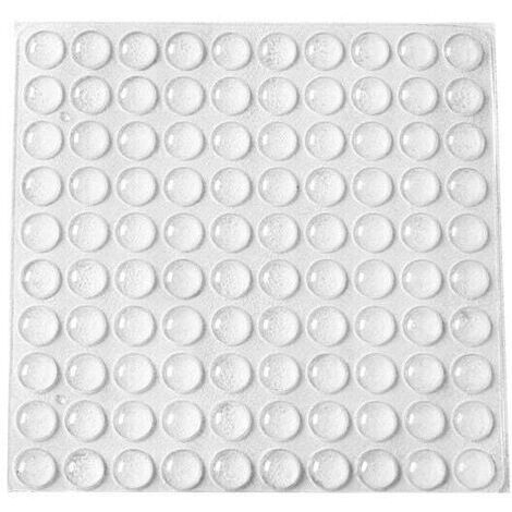 Butées de Protection en Caoutchouc, 200 PCS Arrêts de Portes Mural, Tampons de Porte, Nouveau Matériau Réutilisable, Transparente Pieds Adhésifs Anti-Choc Pour Protéger Les Murs et Meuble.(10×3mm)