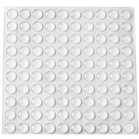 Butées de Protection en Caoutchouc, 200 PCS Arrêts de Portes Mural, Tampons de Porte, Nouveau Matériau Réutilisable, Transparente Pieds Adhésifs Anti-Choc Pour Protéger Les Murs et Meuble.(6×2