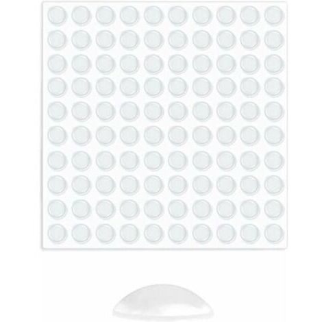 Butées de Protection en Caoutchouc,Transparente Pieds Adhésifs,Tampon Caoutchouc Autocollant 100PC, Anti Choc Bruit, Idéale pour Meubles Amortisseur Autoadhésifs Tampon pour Porte Tampon Meuble