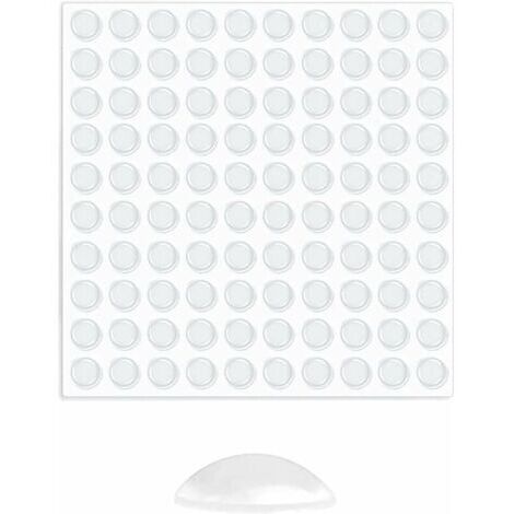 Butées de Protection en Caoutchouc,Transparente Pieds Adhésifs,Tampon Caoutchouc Autocollant 100PC, Anti Choc Bruit, Idéale pour Meubles Amortisseur Autoadhésifs Tampon pour Porte Tampon Meubles.-