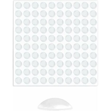 Butées de Protection en Caoutchouc,Transparente Pieds Adhésifs,Tampon Caoutchouc Autocollant 100PC, Anti Choc Bruit, Idéale pour Meubles Amortisseur Autoadhésifs Tampon pour Porte Tampon Meubles.-