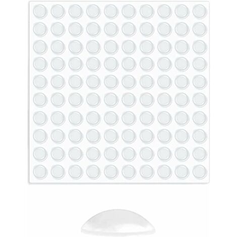 Butées de Protection en Caoutchouc,Transparente Pieds Adhésifs,Tampon Caoutchouc Autocollant 100PC, Anti Choc Bruit, Idéale pour Meubles Amortisseur Autoadhésifs Tampon pour Porte Tampon Meubles.-DPZO