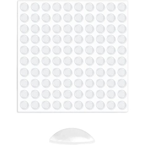 Butées de Protection en Caoutchouc,Transparente Pieds Adhésifs,Tampon Caoutchouc Autocollant 100PC, Anti Choc Bruit, Idéale pour Meubles Amortisseur Autoadhésifs Tampon pour Porte Tampon Meubles.-INHH