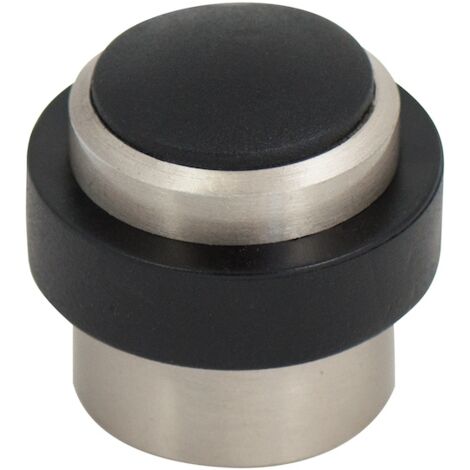 Butoir de porte 37x36mm - aluminium - aspect inox - DESIGN MAT