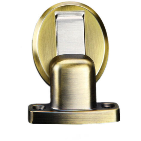 Butoir de porte Aspiration anti-collision butée de porte magnétique autocollant sol invisible aspiration convient pour bureau, maison, chambre, salle de bain, restaurant ou autres lieux(bronze vert)