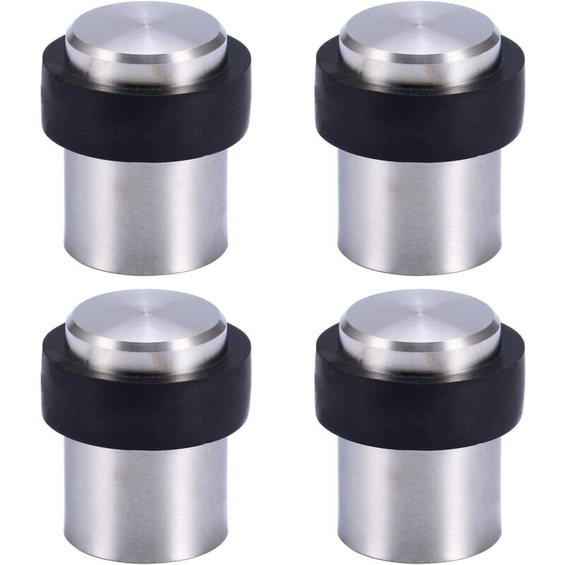 Fitags - Butoir de Porte de Sol 4.5 cm en Acier Inox Arrêt de Porte Butée Bloque Porte (Lot de 4),