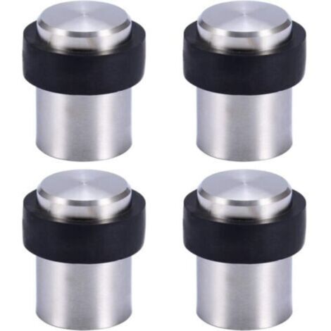 Butoir de Porte de Sol 4.6 cm en Acier Inox Arrêt de Porte Butée Bloque Porte, (Lot de 4)