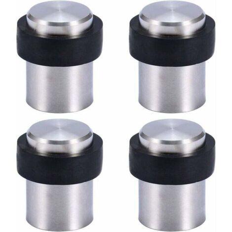 Butoir de Porte de Sol 4.6 cm en Acier Inox Arrêt de Porte Butée Bloque Porte, (Lot de 4)
