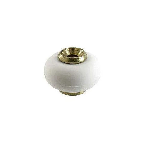 Butoir de porte en acier laitonné  diamètre 30mm hauteur 22mm VYNEX lot de 10 pièces
