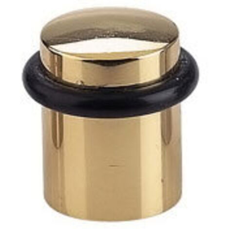 Butoir de porte laiton - Décor : Chromé - Diamètre : 37 mm - Hauteur : 40 mm - Matériau : Laiton - FOSUN