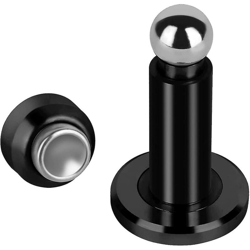 Crea - Butoir de porte magnétique à hauteur réglable, arrêt de porte magnétique, arrêt de porte en acier inoxydable 304 avec montage mural et au sol