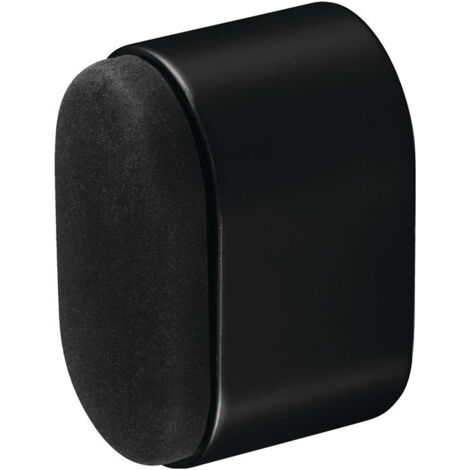 Butoir de porte murale 4700/4702/4704 aluminium, anodisé noir, longueur 25 mm HERMETA