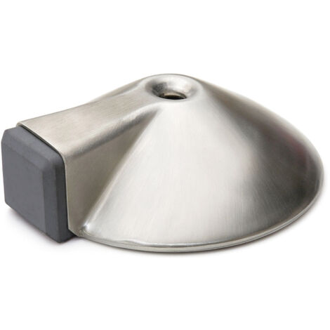 Butoir de porte pour sol avec amortisseur latéral en inox - Par