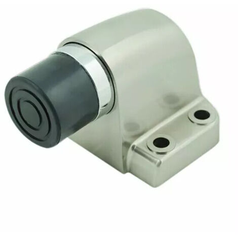 BUTOIR DE SOL INOX A RESSORT PORTE LOURDE - FIXATION 4 POINTS