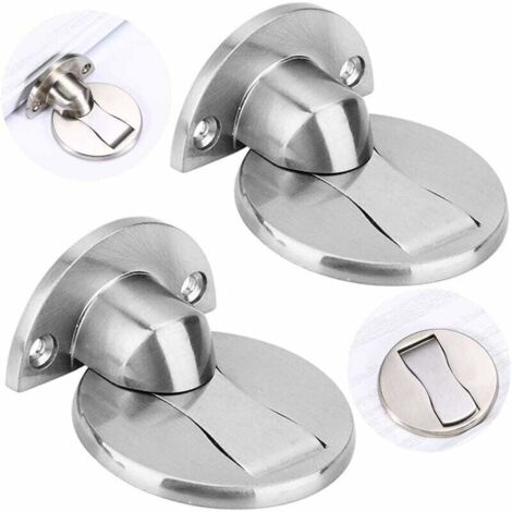 Butoir et butée de porte,Butoir et butée de porte,2 butées de porte réglables magnétiques Arrêt de porte magnétique puissant