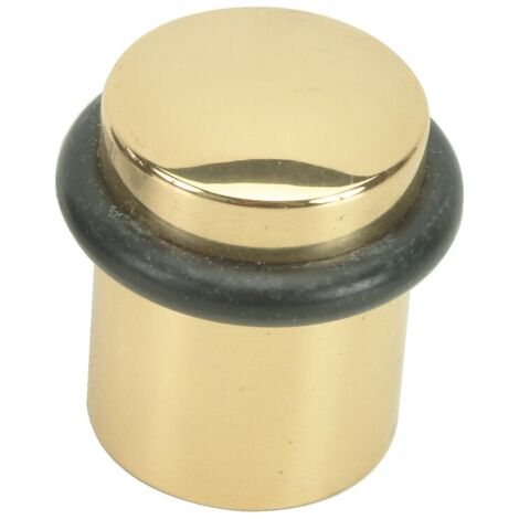 Butoir type 3020 laiton finition nickelé mat Ø 37 hauteur 40 mm - FERRASSE