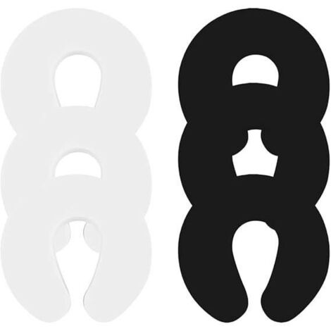 Butoirs de Porte - Non spécifié - 6 PCS - EVA Non Toxique - Protection Bébé - Couleurs Blanc et Noir