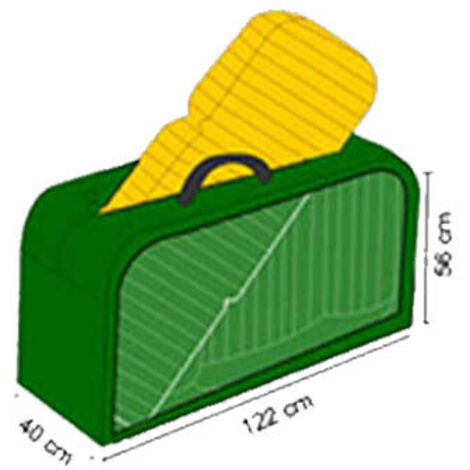 BUTSIR funda cojines 122x56x40 cm , Funda cojines 122 x 56 x 40 cmFabricado en poliéster de larga duraciónResistente a las inclemencias del tiempoPara cualquier bombona