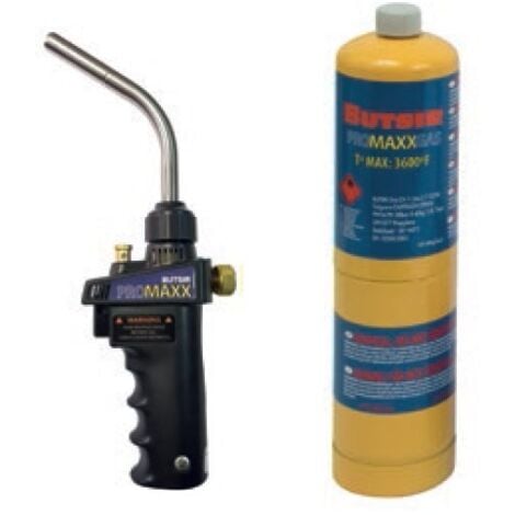 BUTSIR SOLDADOR GAS PROPILENO ROSCA 1"+CARTUCHO 430GR.PROPYLENE