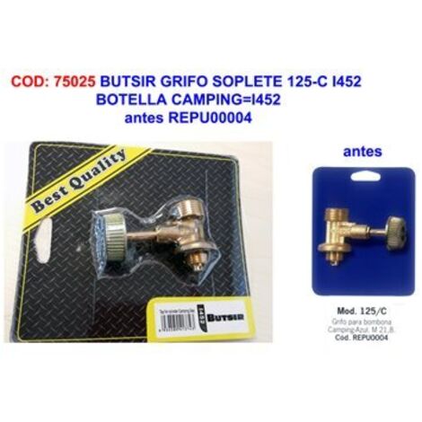Butsir Tap Torch 125-C I452 Bottiglia da campeggio REPU0004