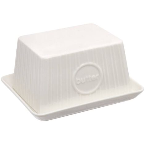 Butterdose aus weißem steingut - 5five