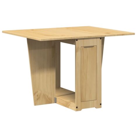 Butterfly Dining Table Foldable Corona Wax Brown Solid Wood Pine vidaXL
