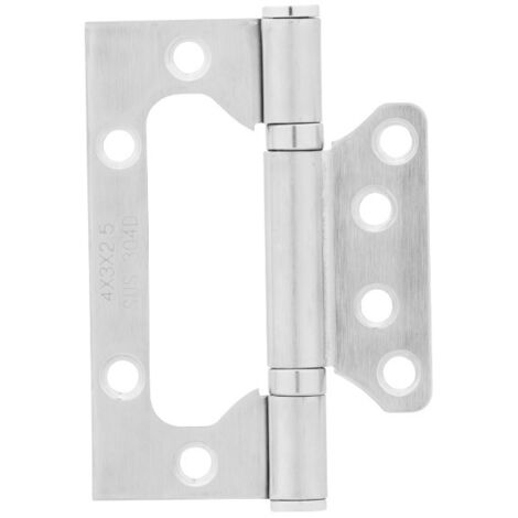 Butterfly Door Hinges – Silver interior door hinges, easy-to-install mortise-and-tenon design, 4-pack – Durable metal hardware suitable for bedroom, bathroom, wardrobe, and pantry doors.