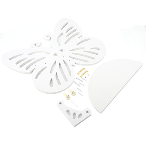 Butterfly Shape Storage Rack Wall Shelf Rural Style Home Decoration