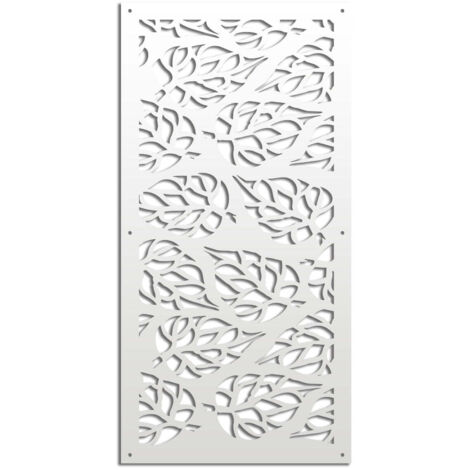 BUTTERLEAF - Pannello in PVC traforato - Parasole - Colore: bianco - Misura: 50x150 cm