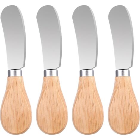 Buttermesser-Set, 12 cm Kuchenmesser, Edelstahl-Buttermesser, kleines Käsemesser-Set, Buttermesser für Käse, Butter und Marmelade