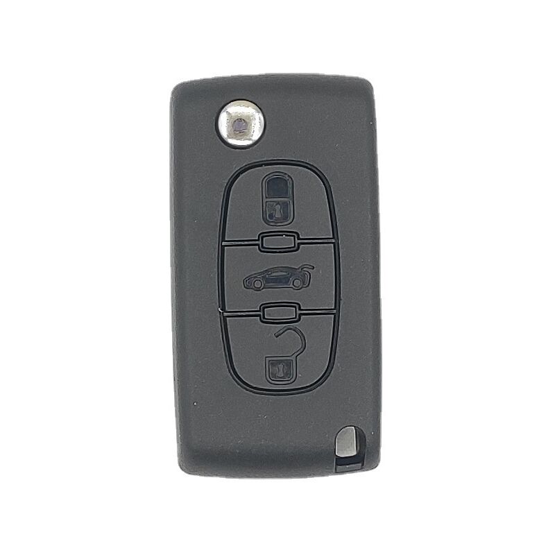 3 Buttons Key Shell Key Case Compatible with Citroen Peugeot 2Pcs Key Case Folding Protective Shell Compatibility for Peugeot Citroen with Car Trunk