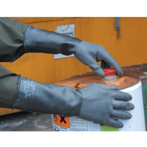 Butyl Plus Black Gloves - Size 9
