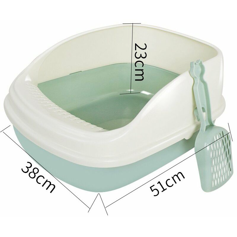 Buy Bac à litière pour Chat, bac à litière pour Chat, Bassin de Sable pour Chat, bac à litière Semi-fermé Anti-éclaboussures détachable pour Chats de
