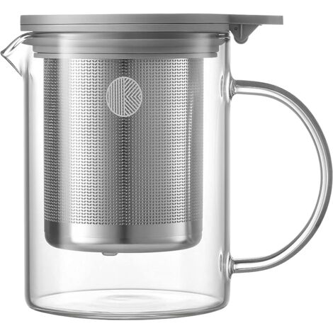 BUYDEEM Pichet en verre avec infuseur 500 ml, modèle CD2001