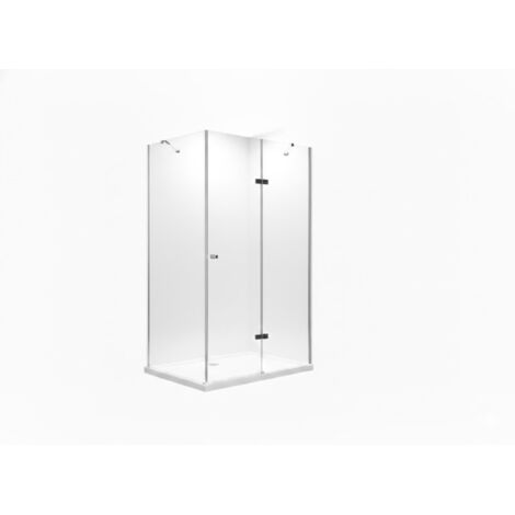 BuyLando Anna 80x80x195 cm Eck Duschkabine Seiteneinstieg