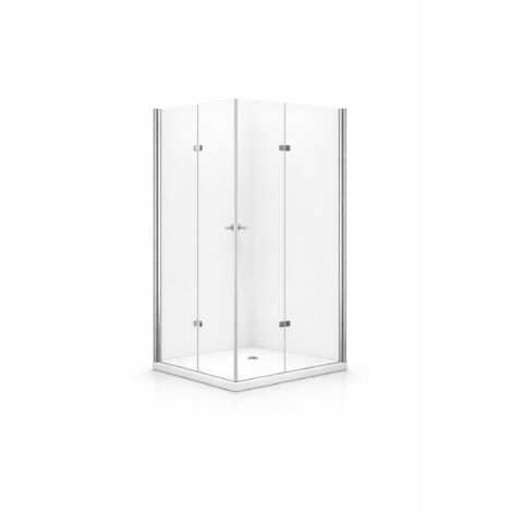 BuyLando Caroline 80x80x195 cm Cabine de douche d'angle