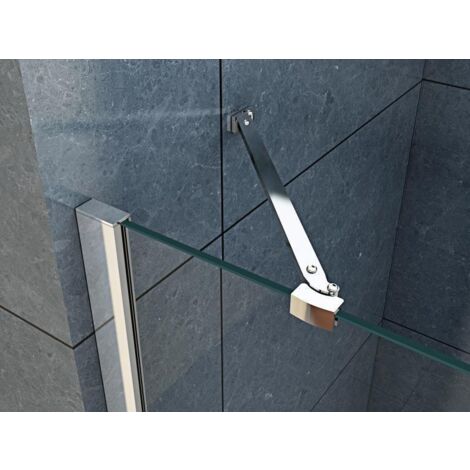 BuyLando Stabilisator Stange - 45° Eckverbindung - für Duchwand & Duschkabine