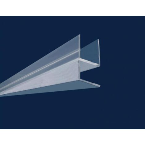 BuyLando [Typ-2U] Eckdichtung für Duschkabinen - für 8-10 mm Glasstärke (195cm)