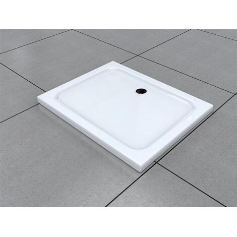 BuyLando.Shop 100 x 80 cm Duschtasse Duschwanne Acrylwanne Acryl Brausewanne 5 cm flach