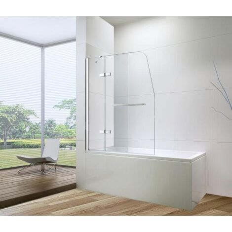 BuyLando.Shop 120x140 cm Badewannenaufsatz Badewannenabtrennung Badewannenwand